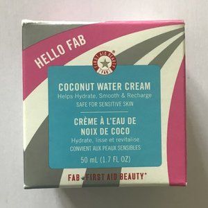 First Aid Beauty Hello FAB Coconut Water Cream – Lightweight, Oil-Free 1.7 oz